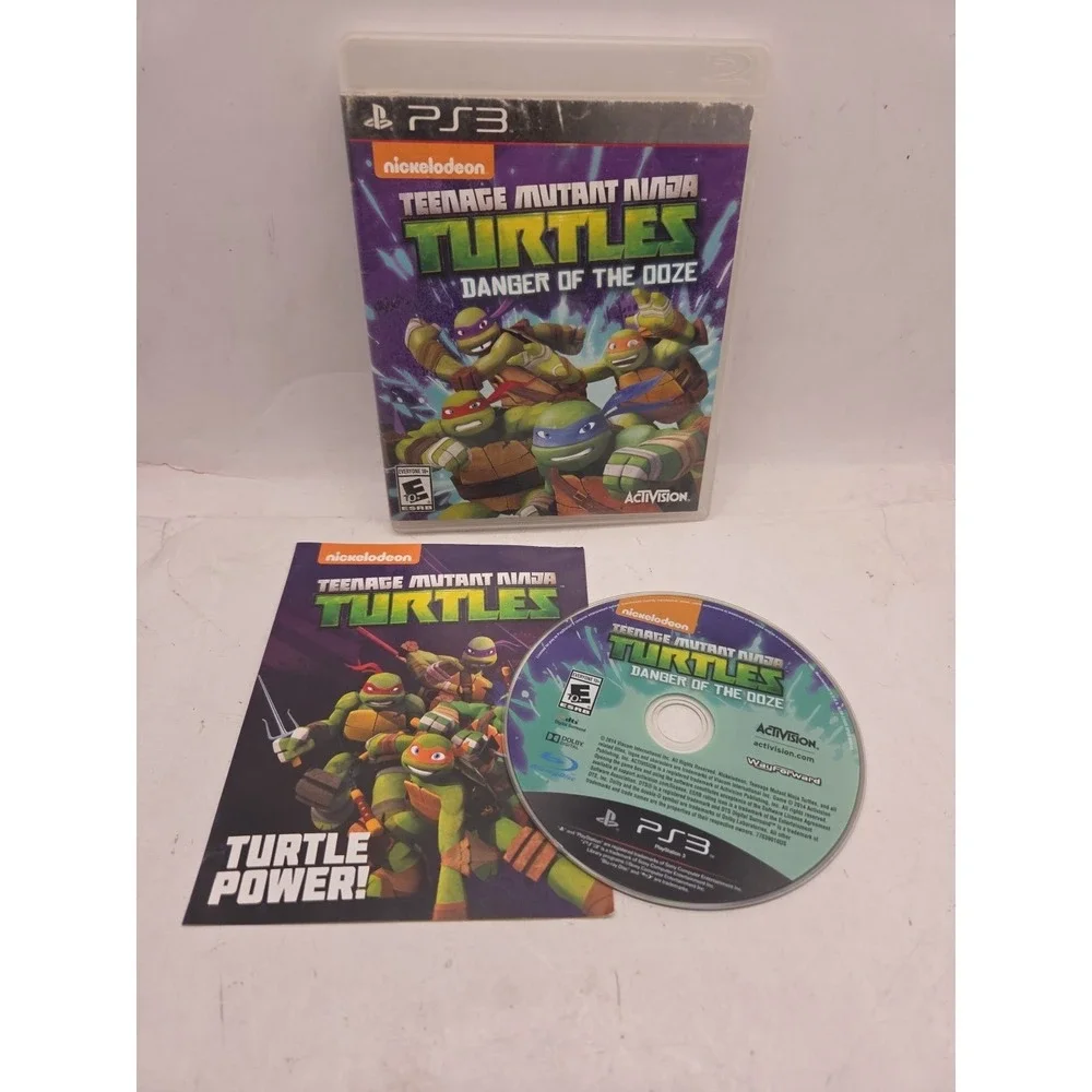 Playstation 3 PS3 Teenage Mutant Ninja Turtles Danger Of The Ooze - Tested CIB